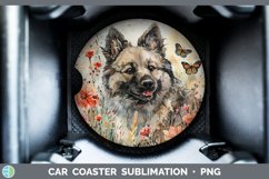 GorgeousButterfly Dog Car Coaster design.