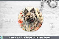 GorgeousButterfly Dog Keychain design.