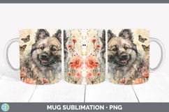 GorgeousButterfly Dog Mug Wrap design.