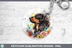 GorgeousButterfly Dog Keychain design.