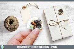 GorgeousButterfly Dog Stickers design.