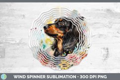 GorgeousButterfly Dog Wind Spinner design.