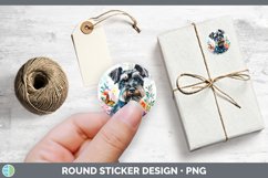 GorgeousButterfly Dog Stickers design.