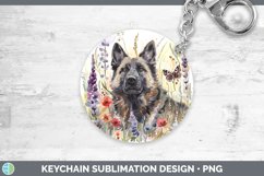 GorgeousButterfly Dog Keychain design.