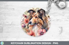 GorgeousButterfly Dog Keychain design.
