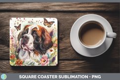GorgeousButterfly Dog Square Coaster design.