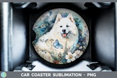 GorgeousButterfly Dog Car Coaster design.
