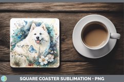 GorgeousButterfly Dog Square Coaster design.