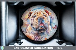 GorgeousButterfly Dog Car Coaster design.