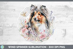 GorgeousButterfly Dog Wind Spinner design.