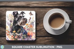 GorgeousButterfly Dog Square Coaster design.