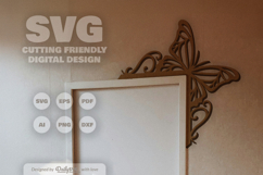 Butterfly Door Corner Laser Cut SVG Product Image 3