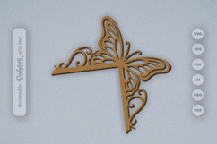 Butterfly Door Corner Laser Cut SVG Product Image 3