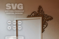 Butterfly Door Corner Laser Cut SVG Product Image 2