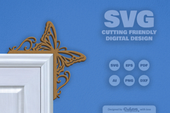 Butterfly Door Corner Laser Cut SVG Product Image 3