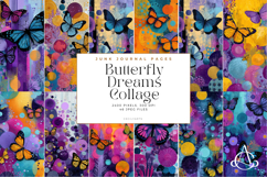 Butterfly Dreams Collage Junk Journal Pages Product Image 2