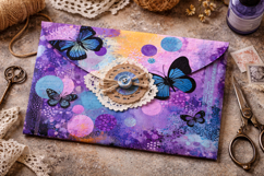 Butterfly Dreams Collage Junk Journal Pages Product Image 2