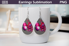 Butterfly Floral Teardrop Earrings | Butterfly Flowers Product Image 1