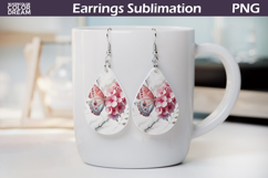 Pink Butterfly Floral Earrings | Butterfly Earrings Product Image 1