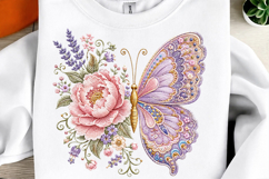 Butterfly Floral PNG Design Product Image 1