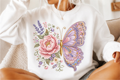 Butterfly Floral PNG Design Product Image 3