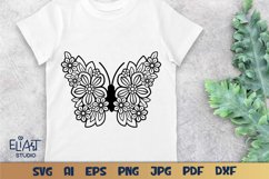 Beautiful Floral Butterfly SVG Design for Pillows, T-shirts, Mugs, Decals, Wall Art and Tote Bags. This Summer Butterfly is Compatible with Cricut and Silhouette Cutting Machines.
