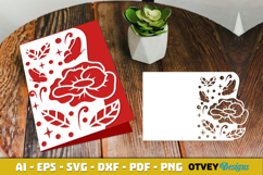 Butterfly Flower Card Cover Paper Cut Product Image 4