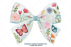 butterfly flower bow, coquette bow clipart, garden theme bow, flower design art, digital bow design, nature butterfly bow, whimsical bow art, butterfly design clipart, coquette bow art, flower sublimation design