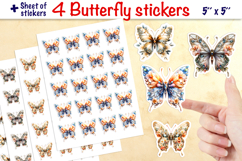 Floral butterfly stickers bundle, summer stickers, flowers Product Image 6