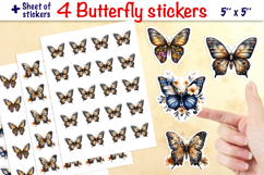 Floral butterfly stickers bundle, summer stickers, flowers Product Image 7