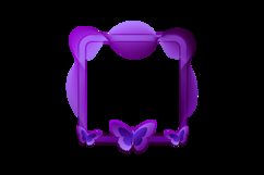 Butterfly frame art decoration picture and ui element design Product Image 2