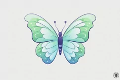 Cute cartoon butterfly, kawaii transparent png Product Image 2