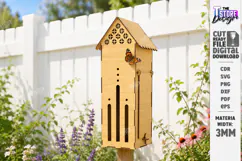 Wooden Butterfly House Laser Cut | Garden Decor | Mini House Product Image 1