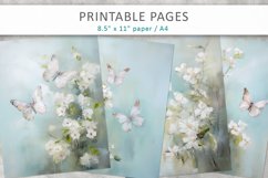 Butterfly junk journal sheets Product Image 1
