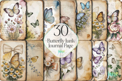 Butterfly Junk Journal Page Bundle Product Image 1