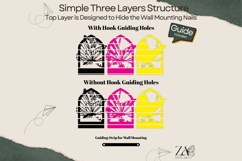 Butterfly Arch Key Holder Laser Cut Files &amp; SVG Files Product Image 10