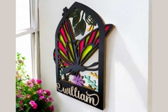 Butterfly Arch Key Holder Laser Cut Files &amp; SVG Files Product Image 2