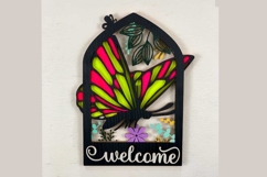 Butterfly Arch Key Holder Laser Cut Files &amp; SVG Files Product Image 5
