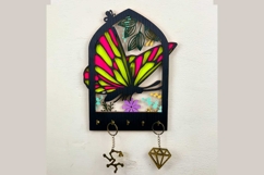 Butterfly Arch Key Holder Laser Cut Files &amp; SVG Files Product Image 7
