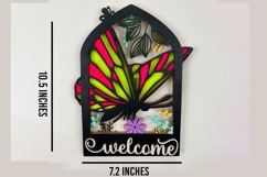 Butterfly Arch Key Holder Laser Cut Files &amp; SVG Files Product Image 9
