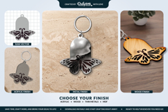 Butterfly Keychain Laser Cut Template Product Image 2