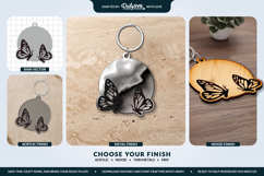 Butterfly Keychain Laser Cut Template Product Image 2