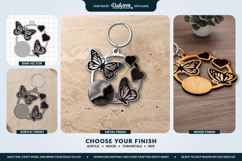 Butterfly Keychain Laser Cut Template Product Image 2