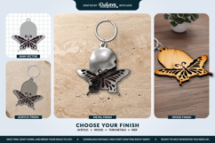 Butterfly Keychain Laser Cut Template Product Image 2