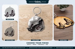 Butterfly Keychain Laser Cut Template Product Image 2