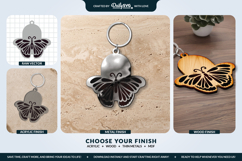 Butterfly Keychain Laser Cut Template Product Image 2