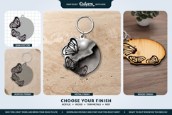 Butterfly Keychain Laser Cut Template Product Image 2