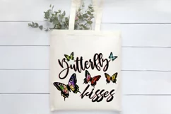Butterfly Kisses Sublimation | Rainbow Butterflies Product Image 2