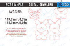 Butterfly Lamp Laser Cut Bundle, 3D Wooden Night Lights SVG Product Image 2