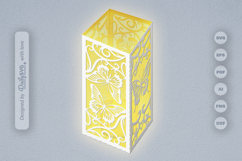 Butterfly Lantern Paper Cut SVG Product Image 2
